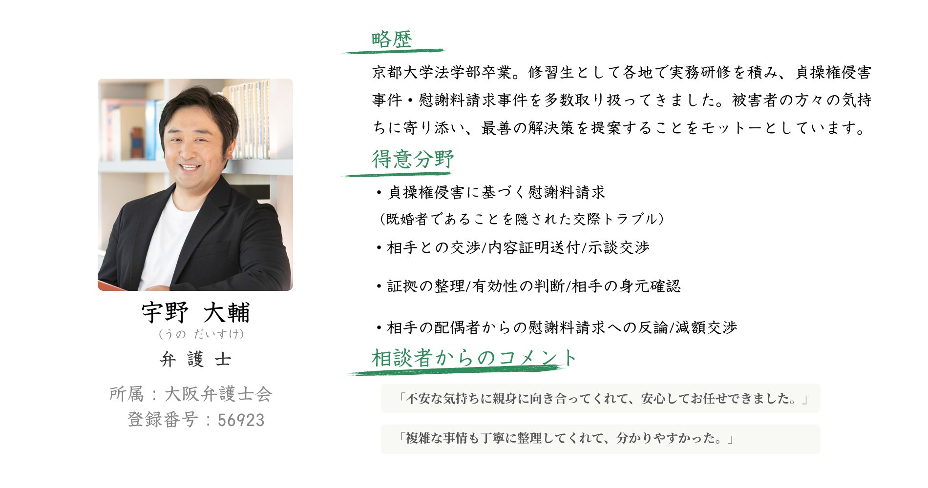 弁護士紹介 宇野大輔